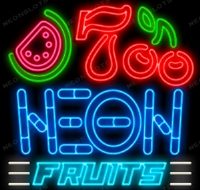 Neon Fruit Cityscape